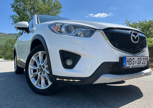 Mazda CX-5 cena 39999 przebieg: 155000, rok produkcji 2014 z Biała małe 742